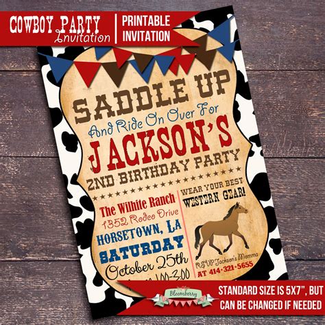 western theme invitations